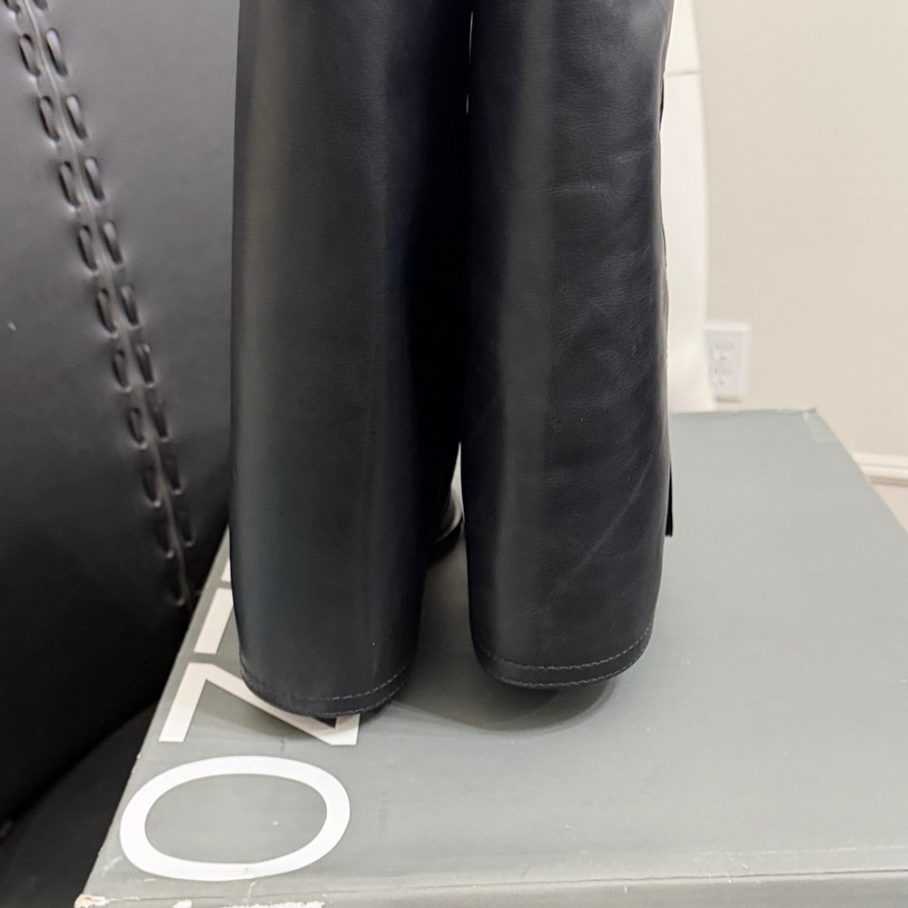 Bianca Mid-Block Leather Bootsquare Point8.5 B 3”Square Heelnwt In Box — image 6 of 8
